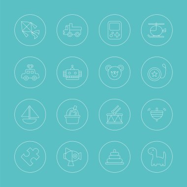 toy line icon set