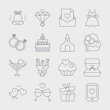 Evlilik çizgisi simgesi