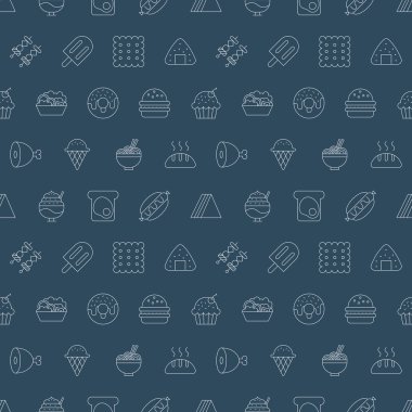 food line icon pattern set