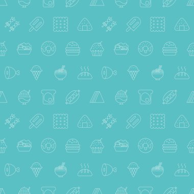 food line icon pattern set
