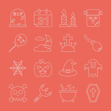 Cadılar Bayramı satırı simgesi ayarla