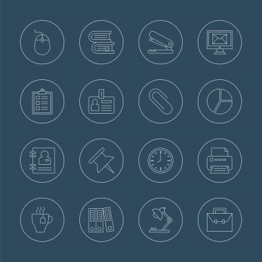 Ofis hattı Icon set