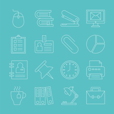 Ofis hattı Icon set