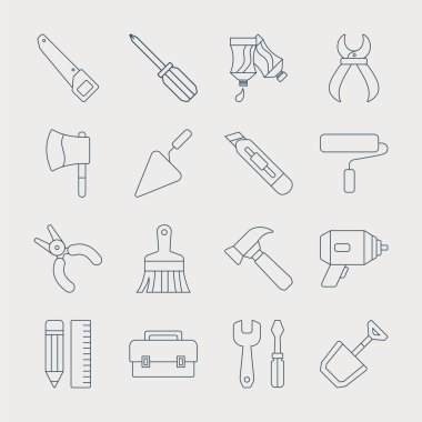 Aracı satır Icon set