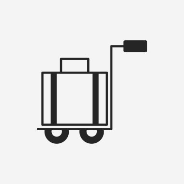 bavul arabası simgesi