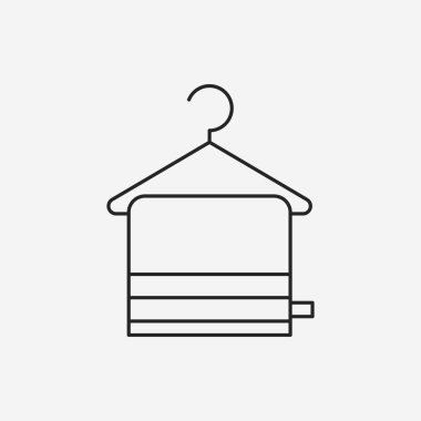 Havlu askısı çizgi simgesi