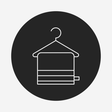 Havlu askısı çizgi simgesi