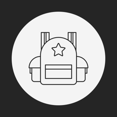 Sırt çantası satır simgesi