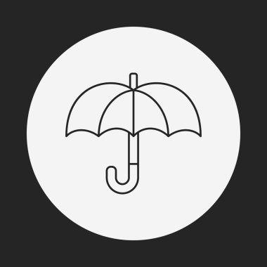 şemsiye satırı simgesi