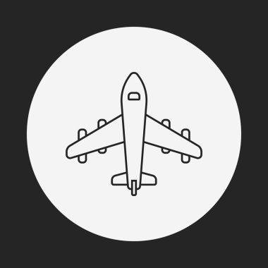 Uçak çizgisi simgesi