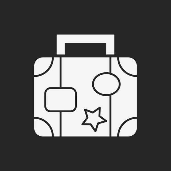 スーツケースのアイコン — ストックベクタ