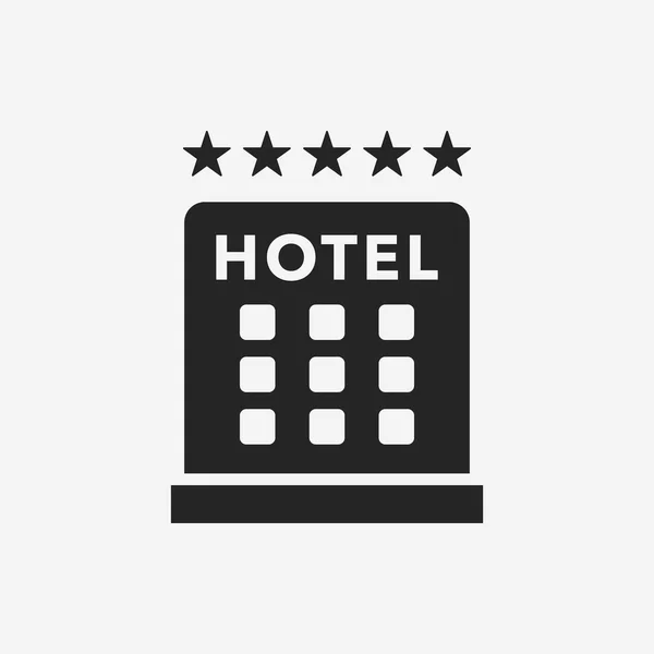 Icono del hotel — Vector de stock