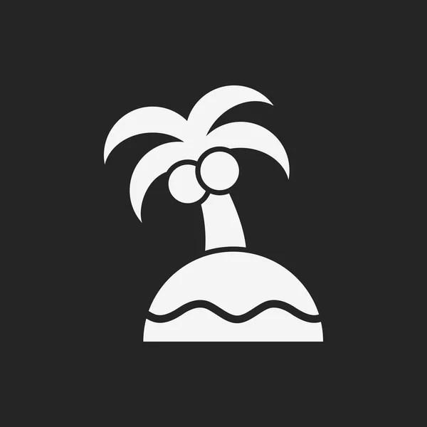 Eiland pictogram — Stockvector