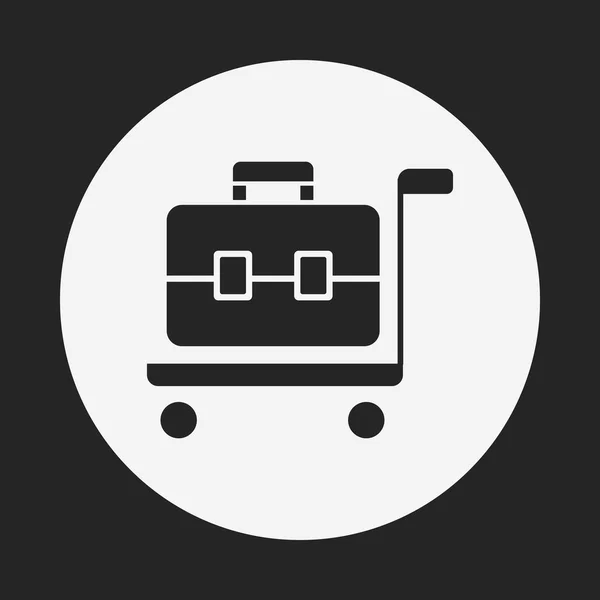 Pictogram van de trolley koffer — Stockvector