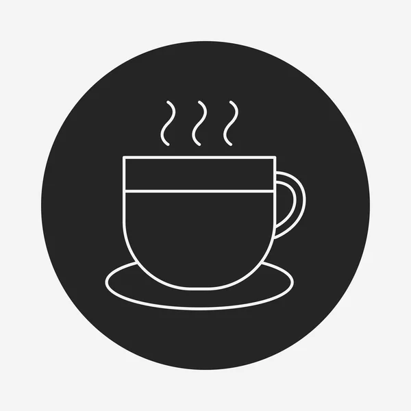Kaffeelinie-Symbol — Stockvektor