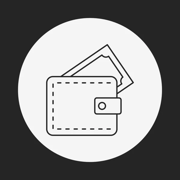Plånbok ikon — Stock vektor