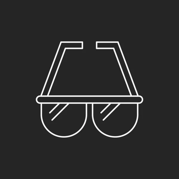 Okulary przeciwsłoneczne linia ikona — Wektor stockowy