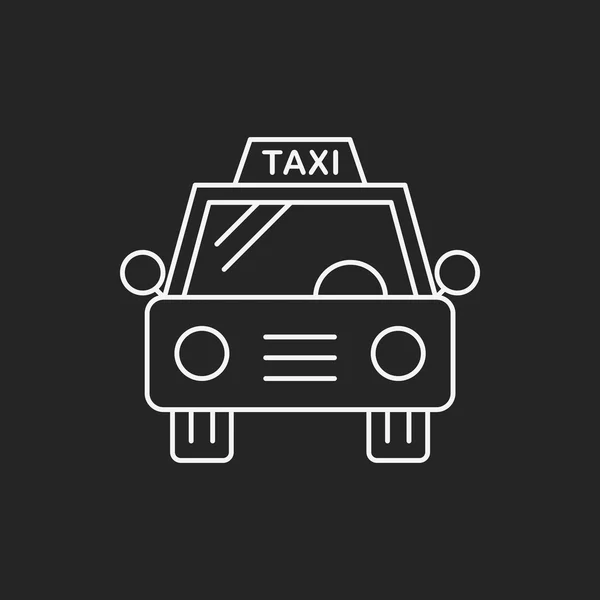 Taxi linje ikon — Stock vektor