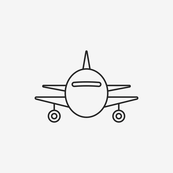 Ícone de linha de avião — Vetor de Stock