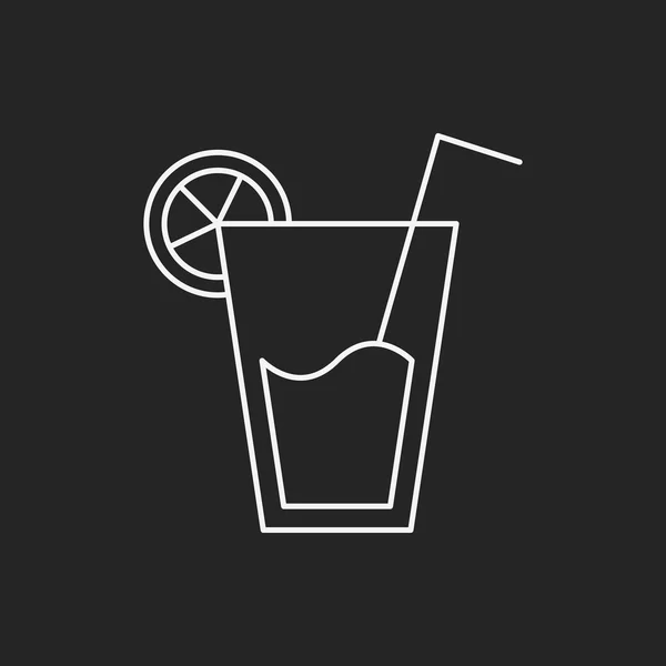 Juice line icon — Stock Vector