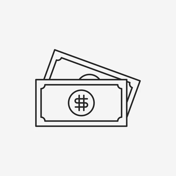 Cash line icon — Stock Vector