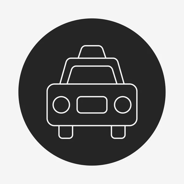 Taksi satırı simgesi — Stok Vektör