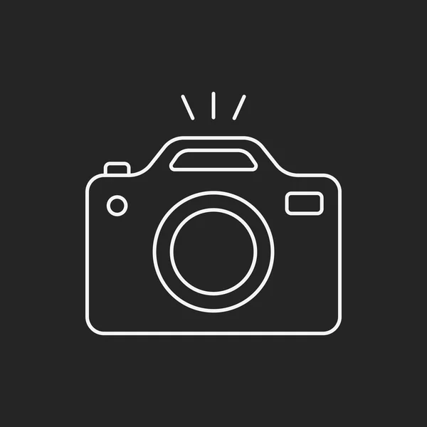 Icône de ligne de caméra — Image vectorielle