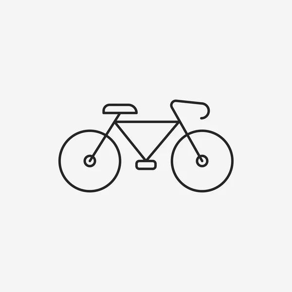 Icono de línea de bicicleta — Vector de stock