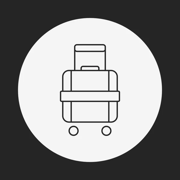 Bavul satırı simgesi — Stok Vektör