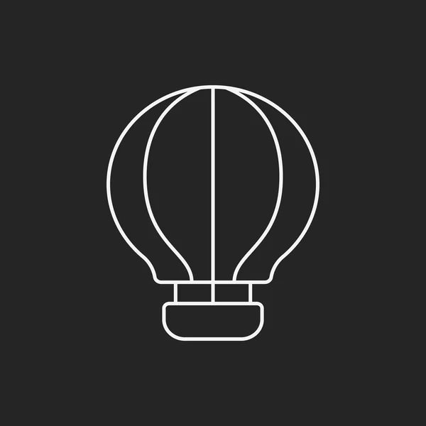 Hot air balloon line icon — Stock Vector