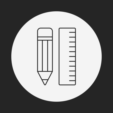 kalem ve cetveli satırı simgesi