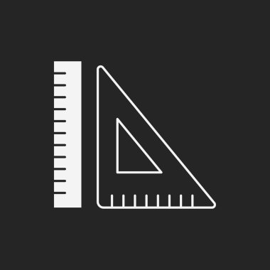 üçgen cetvel simgesi