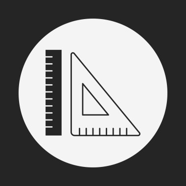 üçgen cetvel simgesi