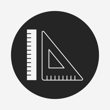 üçgen cetvel simgesi