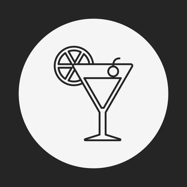 Icona della linea champagne — Vettoriale Stock