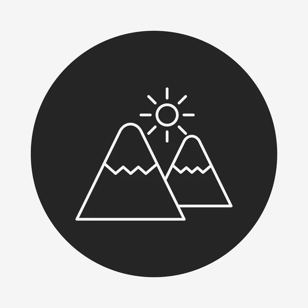 Berget ikon — Stock vektor