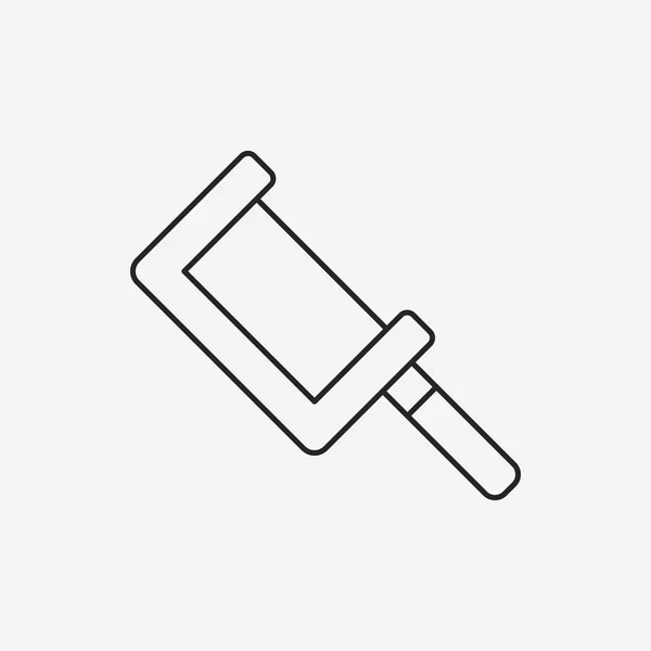 Zagen lijn pictogram — Stockvector