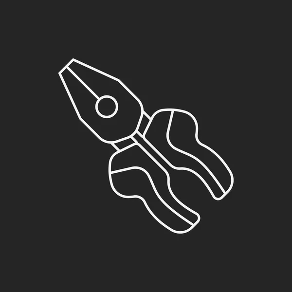 Pliers lijn pictogram — Stockvector