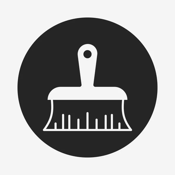 Penseel pictogram — Stockvector