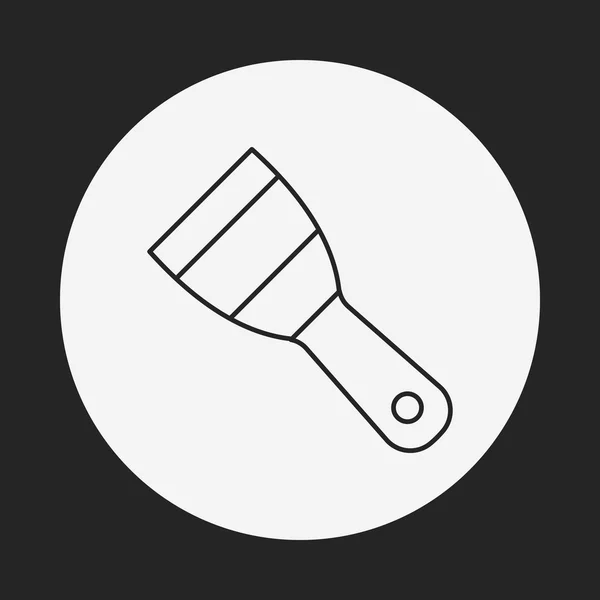 Shovel line icon — Stock Vector