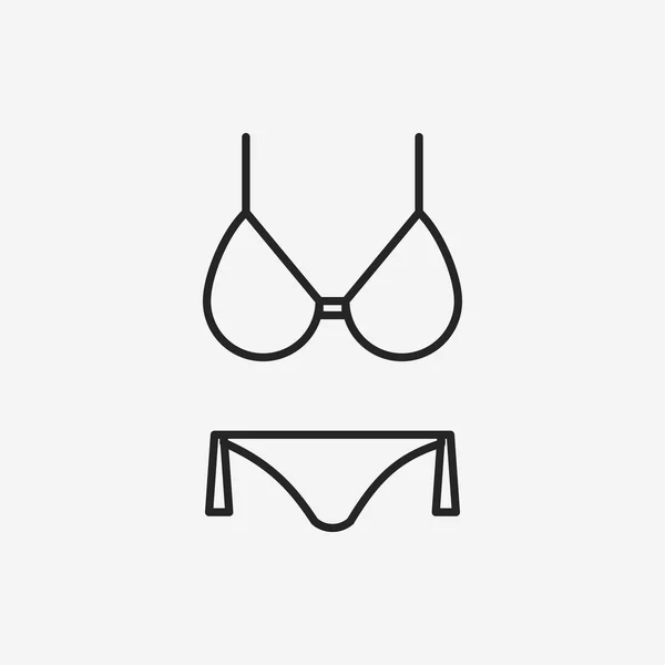 Ikona linii bikini — Wektor stockowy