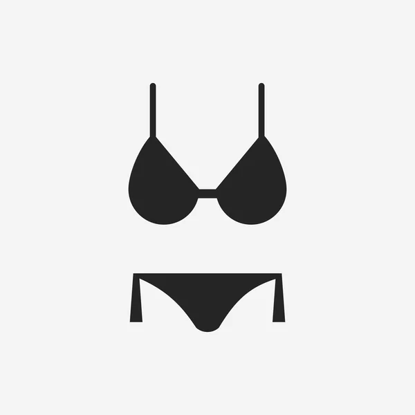 Ikon Bikini - Stok Vektor