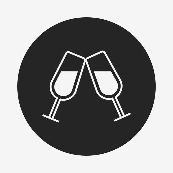 Champagner-Symbol — Stockvektor