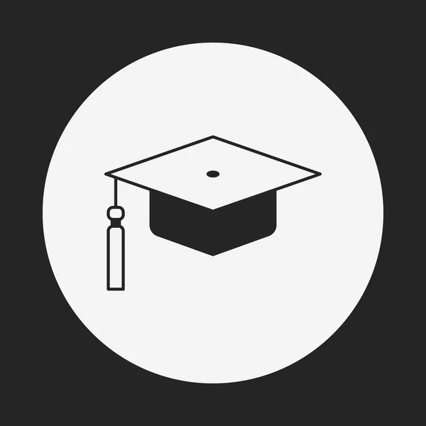 Icône de chapeau de graduation — Image vectorielle