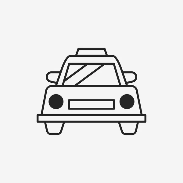 Icono de línea de taxi — Archivo Imágenes Vectoriales