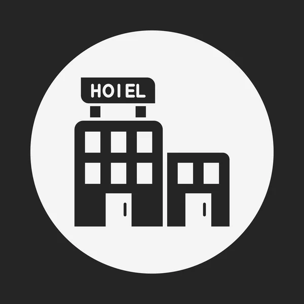 Icono del hotel — Vector de stock