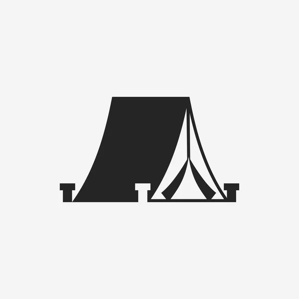 Tent icon — Stock Vector