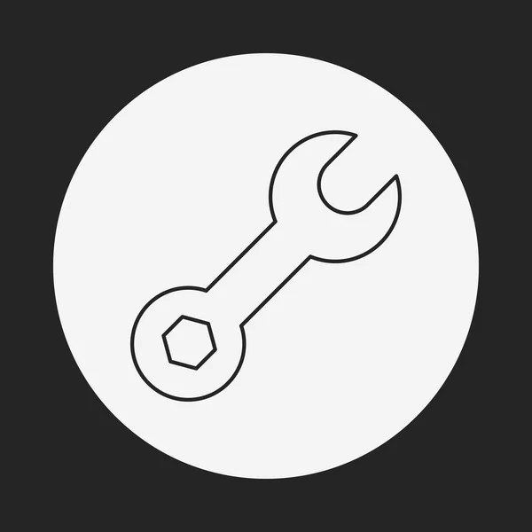 Skiftnyckel ikon — Stock vektor