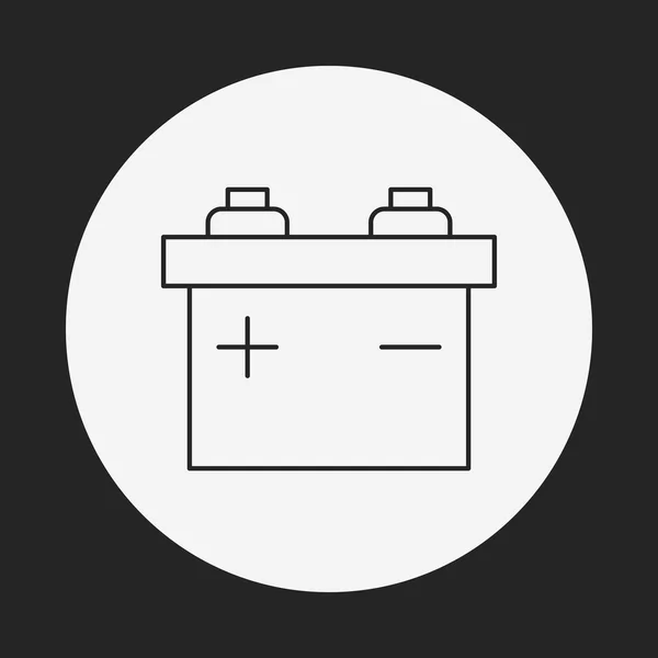 Icono de línea de batería — Vector de stock