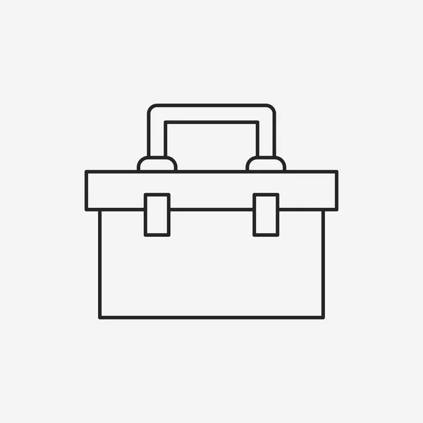 Boîte à outils ligne icône — Image vectorielle